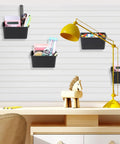 20 Pack Acoustic Wall Storage Boxes For Slatwall Organizer In The Garage Or Workshop Heavy Duty Tool And Accessory Bins