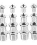 Pro Grade Dowel Pin Set And Centering Transfer Kit For Woodworking, Easy To Use Marking Tool For Tenons, Cabinets And Shelves, Durable Steel Pins For Precise Hole Alignment, 8 silver steel pins