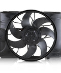 Top Tier Radiator Cooling Fan With Integrated Control Module For Mercedes Benz C300 C350 C63 Amg Cls400 B250e Engines 2008 To 2017, black fan assembly.