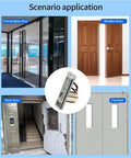 Heavy Duty Electronic Drop Bolt NC Door Lock DC 12V Beefy Stainless Steel Solenoid Lock installed in framed glass, wood, steel, and fire doors.