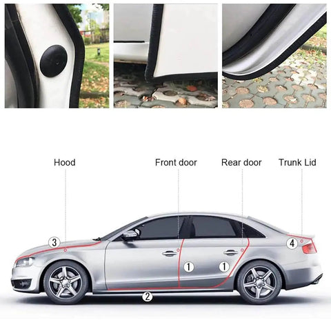 Toyota Corolla Door Edge Guard U Shape Protector for 2014-2026 installation on car door edge