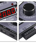 Adjustable 4-20mA and 0-10V/0-22mA signal generator with LCD display, showing detailed controls and connectors, compact design.