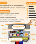 Control panel view of Automatic Tape Dispenser And Ribbon Cutting Machine Offering No Sweat Quick Precision Trimming Portability.