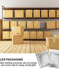 Silver Bubble Mailers 14x16 Plus 4cm Self Sealing Padded Envelopes For Shipping Books And Documents Pack Of 100 on wooden shelf