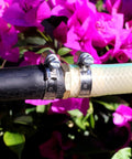 Solid Brass Garden Hose Repair Kit With Three Quarter Inch Barb Fittings And Six Stainless Clamps Durable Hose Connector Set