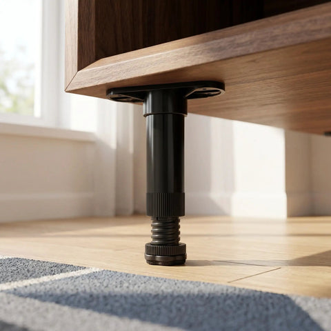 4Pcs Height Adjustable Furniture Support Legs For Leveling And Stabilizing Cabinets Sofas And Dressers 5.9 To 9.4 Inch Adjustable Feet