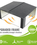 Heavy Duty 10 By 14 Ft Outdoor Metal Storage Shed With Waterproof Construction Lockable Double Hinged Door Reinforced Frame