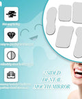 Five Piece Pro Grade Dental Mirror Kit With Five Unique Shapes For Intraoral Photography And Oral Inspection And Health Checks Double Sided Plated Glass Mirrors Includes Black Drawstring Bags Ideal For Clinic Dentist Office Or Home Use, 5 mirrors