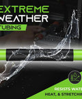 Beefed Up 2 Inch Heat Shrink Tubing Kit 50 Ft With 3:1 Shrink Ratio Adhesive Lined Waterproof Wire Sleeve with water splash effect