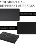 DIY Kydex Holster Making Kit 87 Pcs With Thermoform Sheets showing textured and smooth surfaces for molding applications.