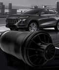 KEIYSHOLCK 2-piece rear air springs for Mercedes-Benz W164/X164 SUVs, black rubber suspension components.