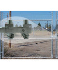 Heavy Duty Galvanized Double Gate Latch Case Of Four Keeps Chain Link Gates Shut Tight Fit One And A Half To Two Inch Frames Secure Sentry Style Fence Hardware Quick Hook Up on chain link gate.