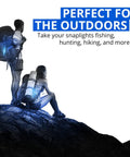 Hikers with Mil Spec Blue SnapLight Emergency Light Sticks 6 Inch With 8 Hour Run Time Bulk Pack 20 Chem Lights at night