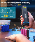 Rechargeable Cordless Battery Spot Welder With Visual Display 3360W Max Power 1-99 Gear Settings Copper Tips in use