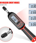 Digital Torque Screwdriver With LED Buzzer Indicator Adjustable 2.66-53.1 In-Lbs 0.3-6 Nm Torque Range, four measure modes display