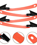 Glow Reflective Trail Marker Clips for Outdoor Hiking and Hunting Orange PVC Clips with Glow Tape for Archery and Camping