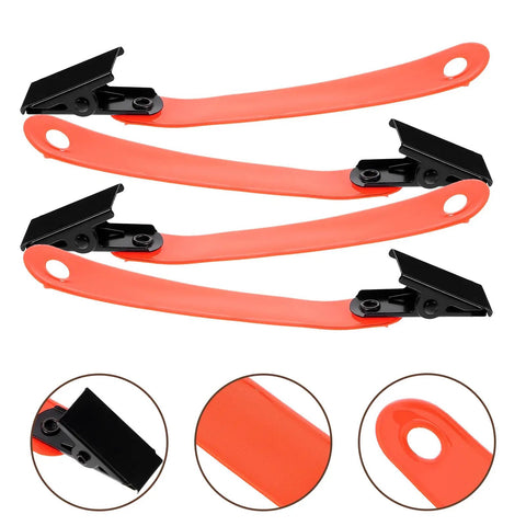 Glow Reflective Trail Marker Clips for Outdoor Hiking and Hunting Orange PVC Clips with Glow Tape for Archery and Camping