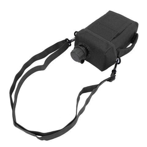 2L Water Bottle Waist Pack With Leakproof PVC Hydration Bag showing adjustable strap and bottle holder, ideal for outdoors
