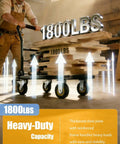 Beefy 1800 Lbs Steel Platform Cart With 36x24 In Deck For Warehouse Hauling And Home Shop Use Heavy Duty Utility Cart To Move Boxes Equipment Appliances And Pallets Stable Rolling With Locking Casters And Easy Grip Handle, loaded with wood boards