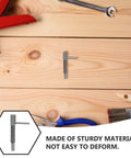 Dead Nuts Reliable Retractable Indexing Plunger Pin stainless steel spring loaded latch on wooden surface with tools