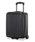 Black Fathead Underseater Carry On Luggage With Custom Decal Option, Durable ABS Hardshell, RightHeight Adjustable Handle.