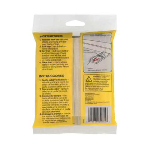 Instructions for Top Tier Reusable Wooden Snap Mouse Traps 12 Pack Heavy Duty Rodent Control, showing setup steps.