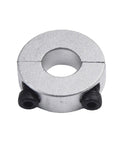 Rock Solid Double Split Shaft Collar Clamp Made From Anodized Aluminum Alloy Fits 13 To 30 Millimeter Shafts Includes 1 Pack 16mm Provides Locking Force For Machinery Parts And Diy Mechanic Jobs Smooth Finish Stops Rust Keeps Equipment Safe, silver double split shaft collar clamp with black screws