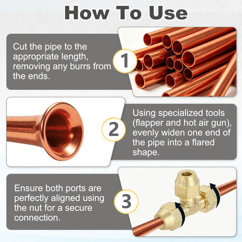How to use Solid 1/4 Inch SAE Male Flare Tube Fitting Gonna Fit Copper Pipes Perfectly With Top Notch Brass Build.
