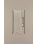 Radiant 450W Preset Decorator Rocker LED Dimmer Light Switch With LED Locator, Screwless Wall Plate, Nickel Finish