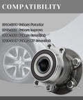 Beefed-Up Rear Wheel Hub Assembly For Subaru AWD Cars - 5 Lug - Replaces 512518 with compatibility details.
