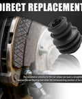 4 Pack Rubber Brake Caliper Pin Bushing Kit For Your Ride with caliper close-up and rubber pin boot detail