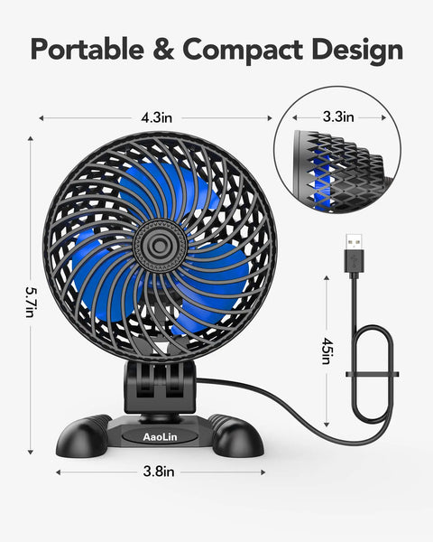 Desktop Mini USB Fan With Stepless Speed Control And Quiet Powerful Airflow Boss Level Cooling for office with arc turbine