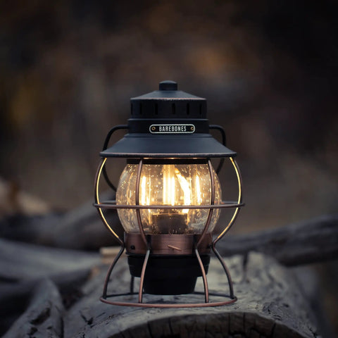 Antique Bronze LED Camping Lantern With Rechargeable Battery And USB Power Vintage Inspired Outdoor Light For Camping