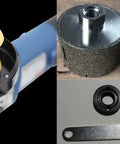 Two In One Diamond Router Bit And Grinding Drum Wheel For Stone Polishing Granite Marble Concrete Travertine Tool Set