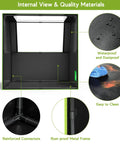 Internal view of Pro Grade Laser Engraver Enclosure With Vent, Fireproof And Dustproof Protective Cover, 700x700x460mm frame.