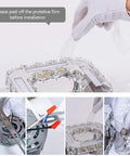 Installation process of Crystal Flush Mount Chandelier With Remote Dope Modern 4 LED Square Ceiling Light Dimmable Brightness And Color Temperature 3000K 4000K 6000K Chrome Finish For Foyer Hallway Kitchen Living Room Dining Room Office