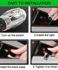 Four Pack Colorful LED Tire Valve Lights For Cars And Bikes, Waterproof Wheel Valve Cap Lamps, installation steps