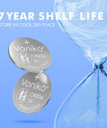 Trusted CR2016 3V Lithium Button Batteries 5 Pack, two batteries on a blue background with an hourglass design.