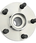 Rear Wheel Bearing And Hub Assembly Pair For Subaru Crosstrek 2016 Through 2018, Crosstrek 2019 Through 2020, Impreza 2012 Through 2021, Forester 2014 Through 2018 And XV Crosstrek 2013 Through 2015 5 Lug Durable OEM Grade close-up view with 5-bolt pattern.
