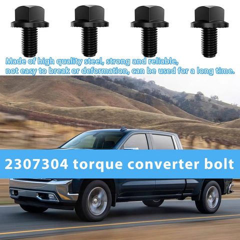 Beefed Up Torque Converter Bolt Kit For GM Transmissions Compatible With 4L60E 4L65E 4L70E 4L80E 700R4 200-4R 3L80 4T60E 4T65E M10 1.5x16 Flange Bolts Hardened For Chevy GM LS Vortec Auto Trans Parts black Grade 10.9 bolts