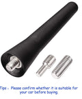 Short Rubber Car Roof Antenna Mast, 2.5 Inch Universal FM AM Stereo Antenna For Roof Mounted Radios with screws