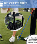 Golfer using 14 Pack Golf Club Pro Grade Protection Tubes 34 Inch Length With 1.5 Inch And 1.25 Inch Inner Diameters Universal Fit