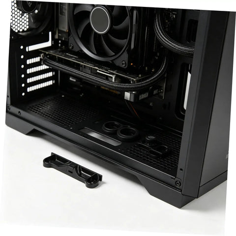 Five Pairs CPU Cooler Backplate Bracket Kit With Plastic Mounting Retention Clips For Motherboard Sockets Spare Parts For Heatsink Installation Backups For DIY Builders And Pros Wide Compatibility, black metal bracket