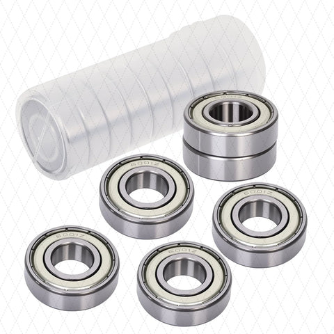 heavy duty ball bearings 6205 ZZ in package with metal shields and chrome steel design, ideal for motors, alternators, HVAC, and machinery
