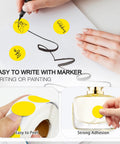 One Inch Yellow Color Code Dot Stickers For Office And Home Round Adhesive Inventory Dots Labels 1000 Per Dispenser Box Easy Peel Circle Stickers For Quick Organization And Tagging No Fuss used on paper with pen
