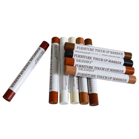 Solid Wood Filler Sticks And Furniture Wax Crayons For A No Sweat Scratch Fix Touch Up Kit With Ten Versatile Colors.