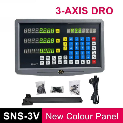 3 Axis Digital Readout Panel With Color LCD Display For Milling Lathe And Grinder Your Go To Wire EDM Drilling Boring And Turning Readouts