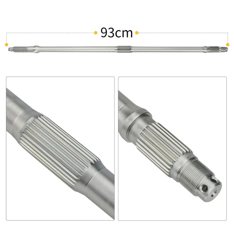 Slap On These Heavy Duty Rear Axle Shaft And Wheel Hub Pair Kit For Honda Rubicon 500 Foreman 500 Rig 42311 Hr0 F00 42610 Hp0 A00 Trx500fa 2005 To 2014, 93cm long silver axle shaft with grooves.
