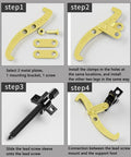 Convertible Gear Puller Kit With 2 To 3 Jaw Bearing Separator assembly steps, showcasing tools and components.