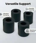 Heavy Duty M10 Rubber Spacer 10 mm ID, 20 mm OD, 20 mm High NBR Bushing For Anti Vibration Isolator shown with features
